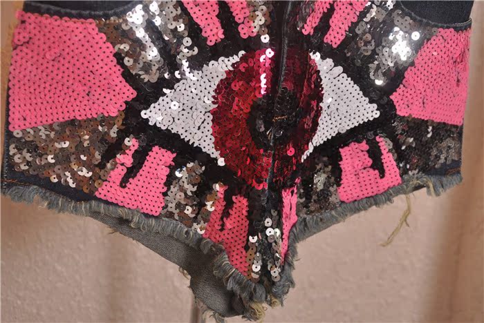 批发采购女式<em>牛仔</em>裤-a1001亮片<em>刺绣</em>重工泰国