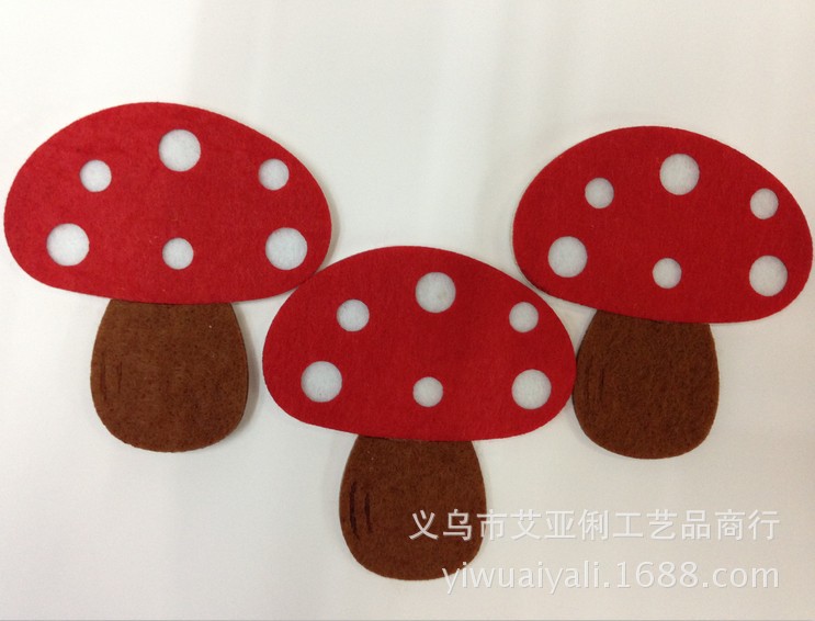 热销供应 无纺布蘑菇配饰 儿童房墙贴装饰品 多款任选