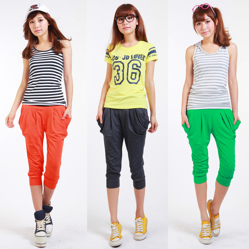 日韩馆正品最新<em>女生七分裤</em> 现货 特价 大量货源