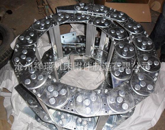 冶金设备专用大型钢制拖链 优质钢板淬火金属拖链