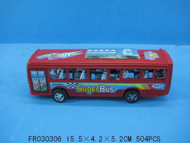 厂家直销批发儿童玩具惯性客车 塑料玩具赠品