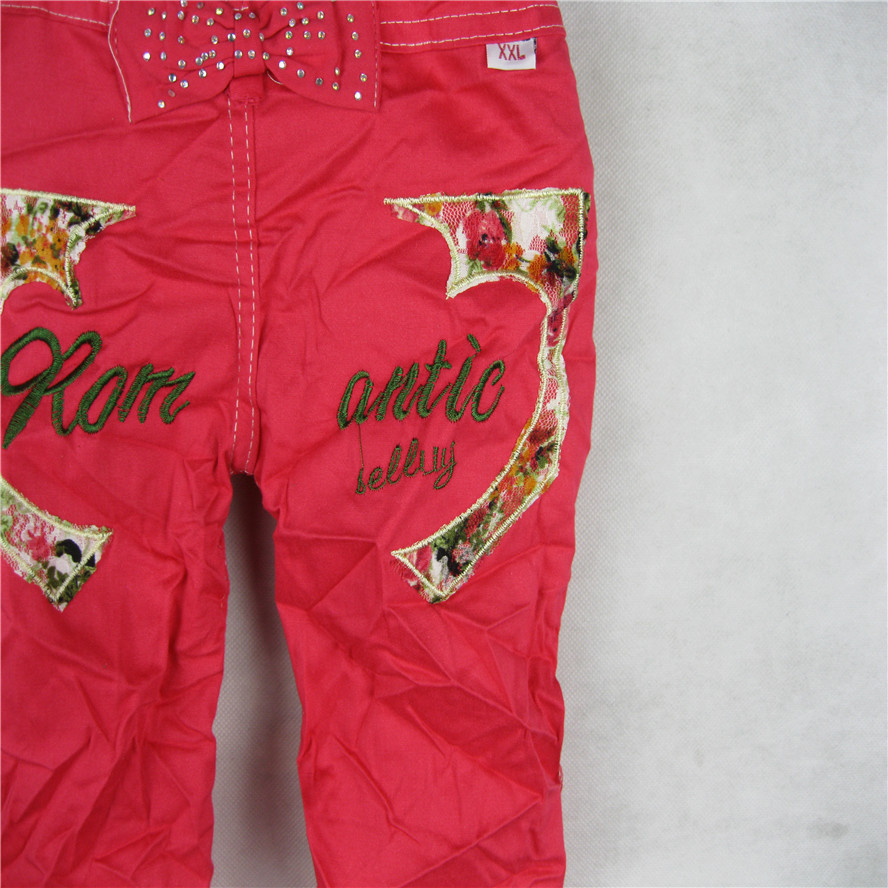 【特价童装批发 时尚面料面料绣花烫钻<em>女童</em>中