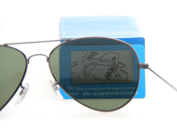 现货批发分辨别太阳镜偏光验证测试纸卡检测片杜桥眼镜配件厂家