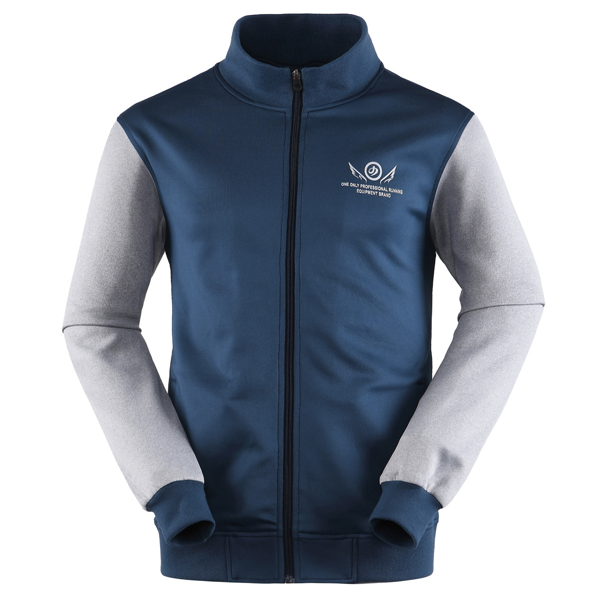 艾步秋冬男款运动跑步套装保暖透气<em>开衫卫衣</em>男