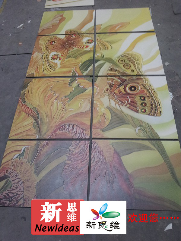 温州木地板陶瓷打印机 木板拼接UV平板打印机