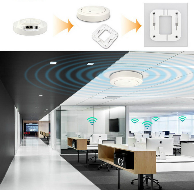 【工厂供应 酒店吸顶式AP 无线wifi工程覆盖吸