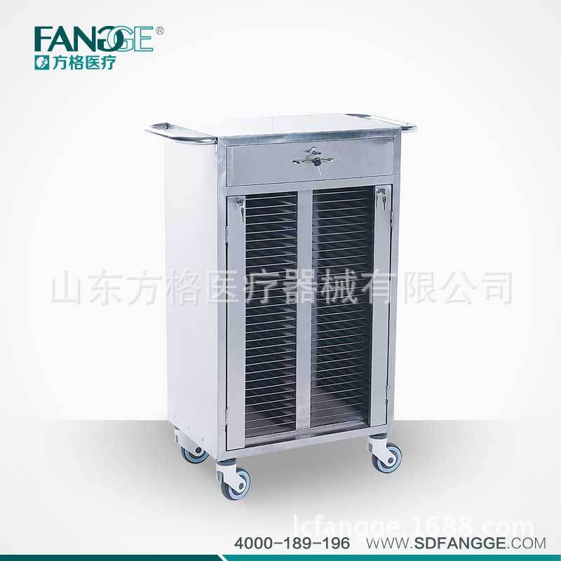 不锈钢病历车生产企业及厂家 供应各种样式方格牌病历车