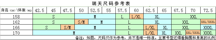 尺码参考表