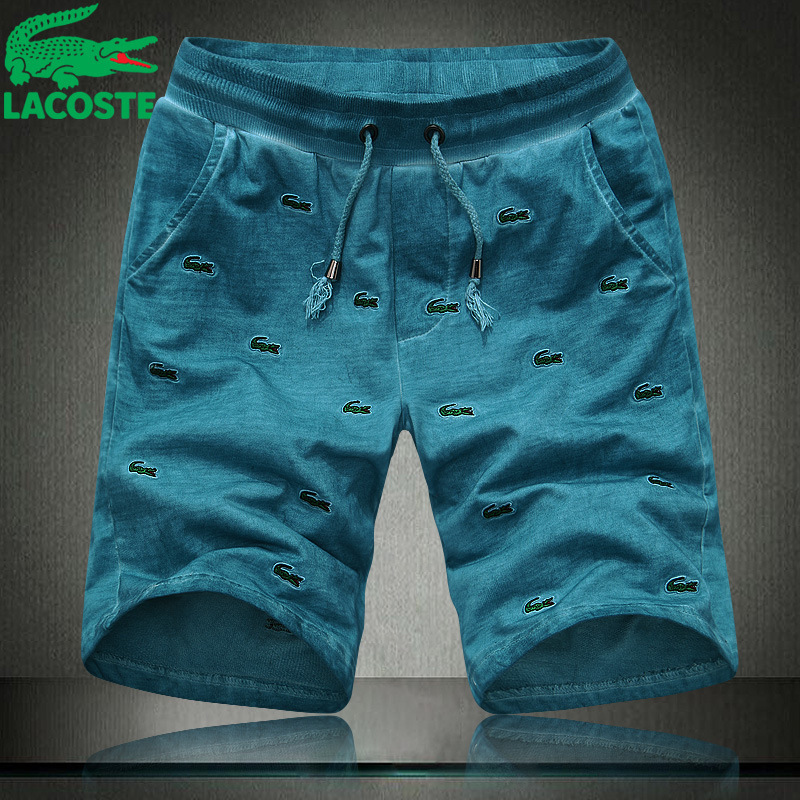 2014新款<em>男士</em>休闲<em>短裤批发</em> 鳄鱼刺绣松紧短裤