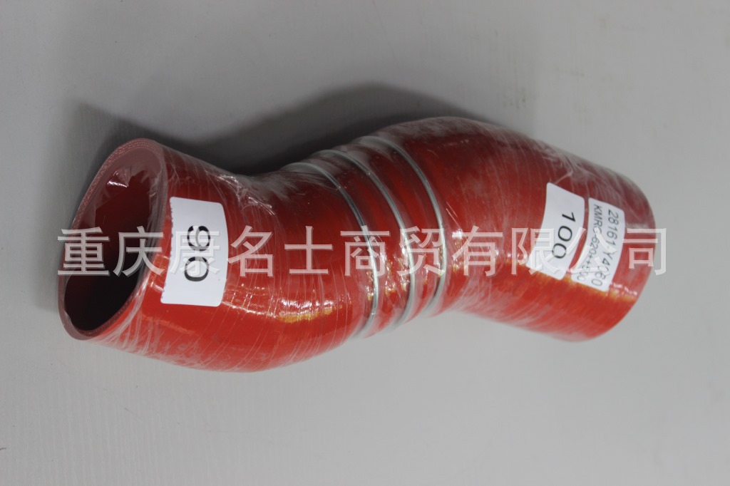 台湾硅胶管KMRG-620++500-华菱增压器胶管28161-Y4060-格尔发增压器硅胶管耐酸碱,红色钢丝3凸缘2Z字内径90变100XL350XL320XH160XH180-2