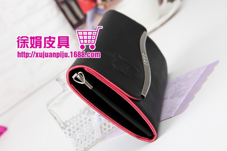 彩邊S型不加寬 女式長款手拿包單肩斜跨錢包8