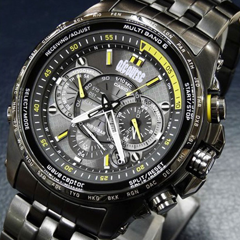 夜光光波表6局太阳能石英机芯黑钢男表 EQW-M710BK-1A现货 图片_高清大图 - 阿里巴巴