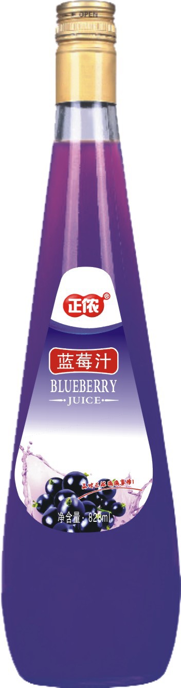 正浓蓝莓汁批发 长期批发蓝莓汁828ml*8量大从优 一件起批