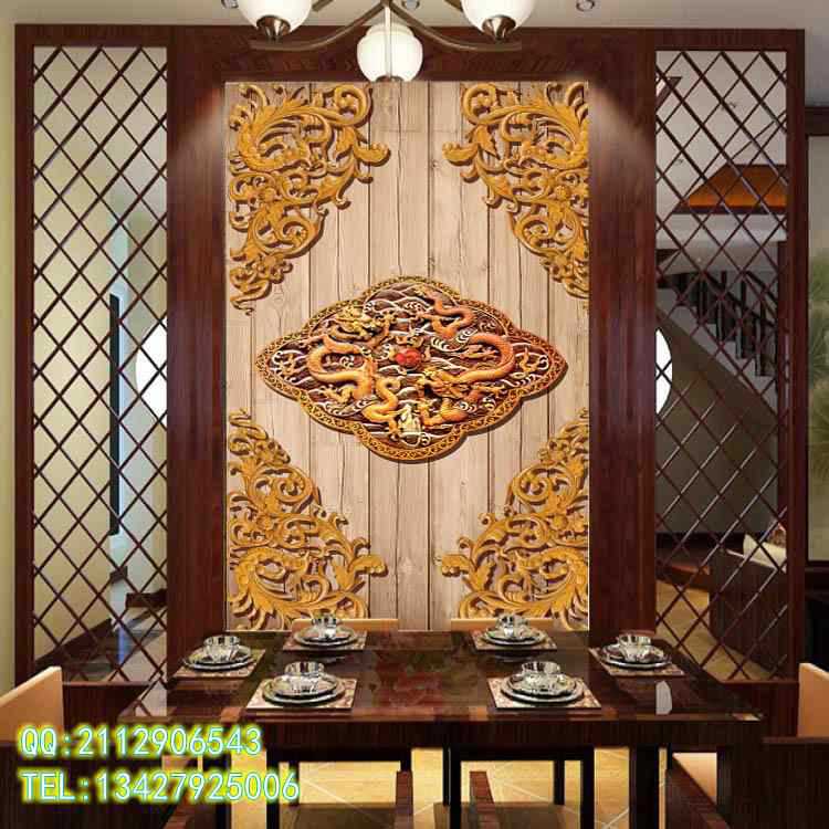 双龙 木雕1_conew1