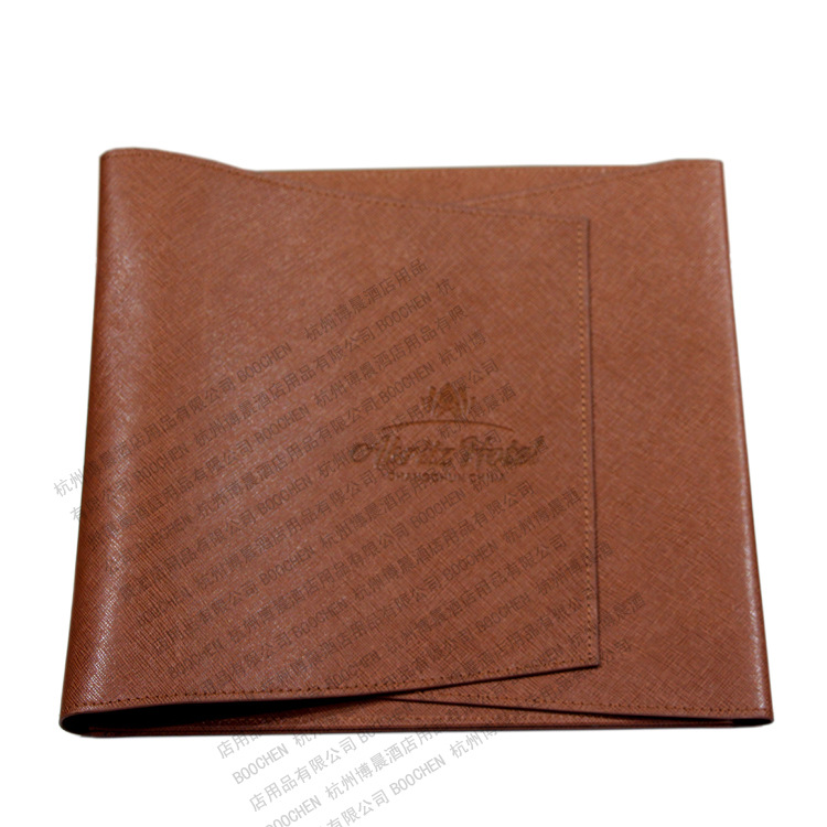 酒店服务指南、菜谱-商务酒店送餐夹 酒店皮制