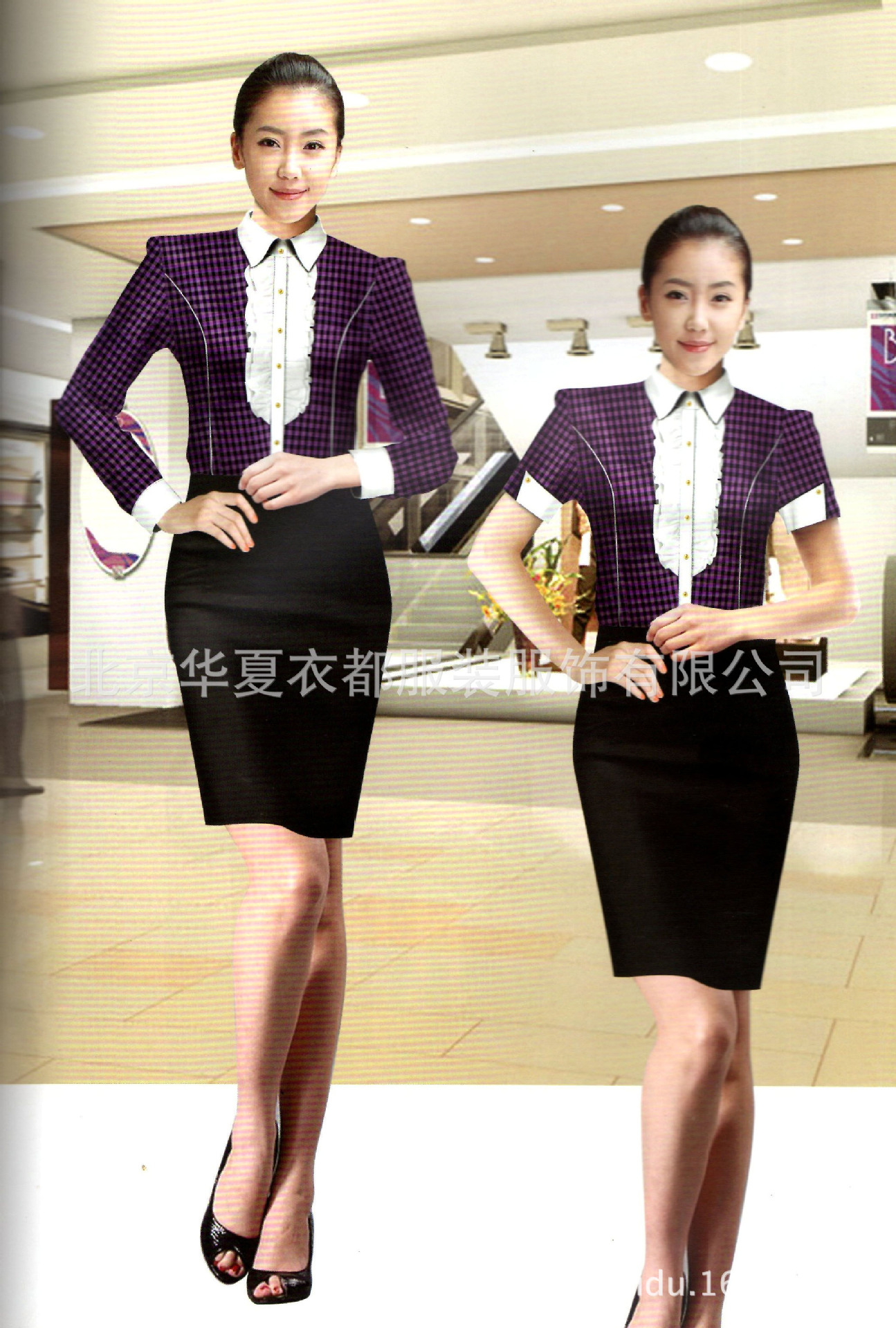 经典职业装 高档制服 航空 空姐服饰
