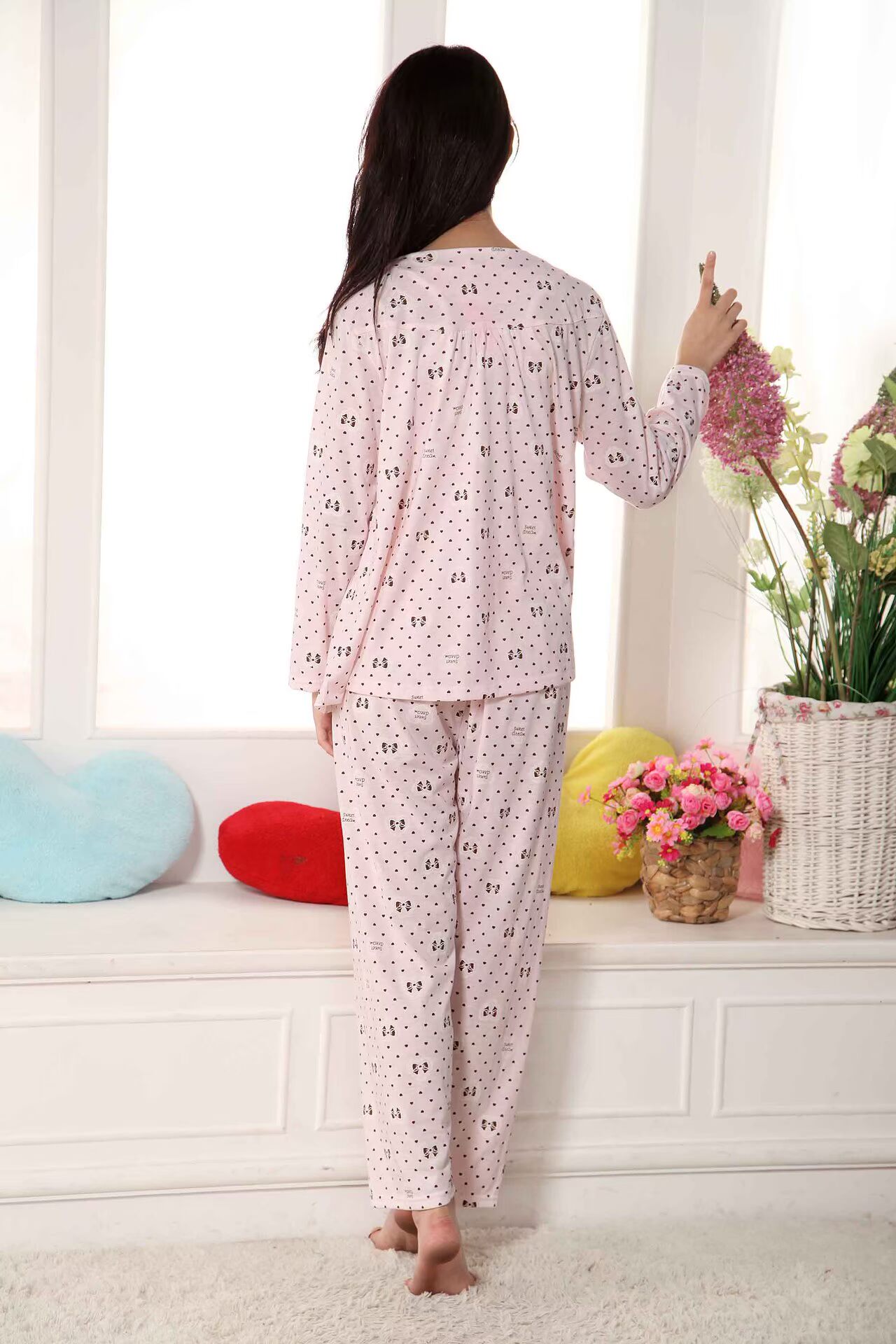 <em>孕妇装</em>-2014新款<em>春装</em>纯棉<em>睡衣</em>女生家居服哺乳