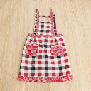 【伙拼】厂家供应 围裙 韩版公主斜纹围裙 双层围裙厨房