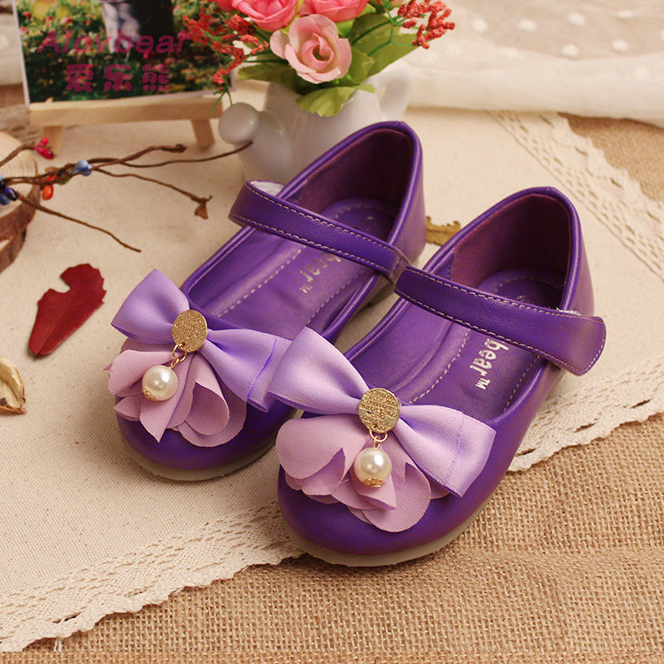 厂家直销 2014韩版春秋款女童软单鞋儿童单鞋外贸鞋批发D03-61