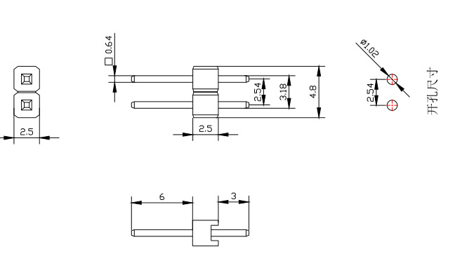 针座20IS-2P尺寸图