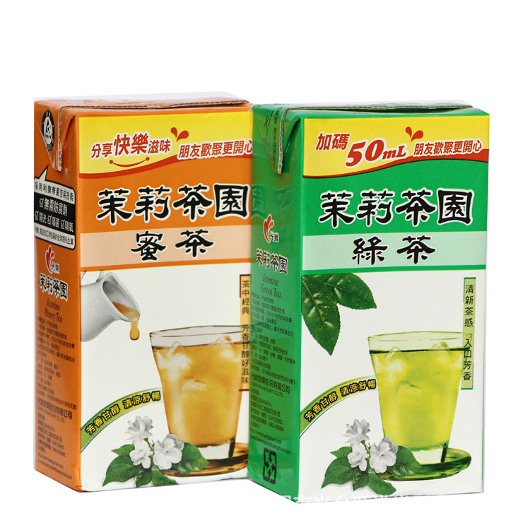臺(tái)灣原裝進(jìn)口食品 300ml 光泉 茉莉茶園綠茶 清涼解暑 甘甜爽口