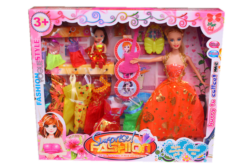 公仔、玩偶、娃娃-芭比娃娃盒装玩具 梦幻衣橱