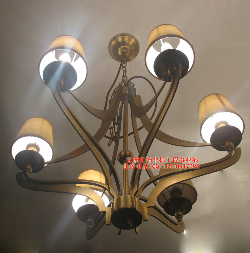 小额批发 布艺装饰吊灯 古镇灯具灯饰 价格便宜