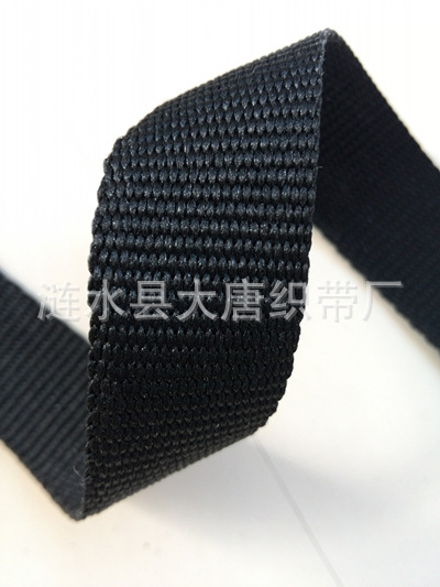 15mm黑色涤纶平纹-400