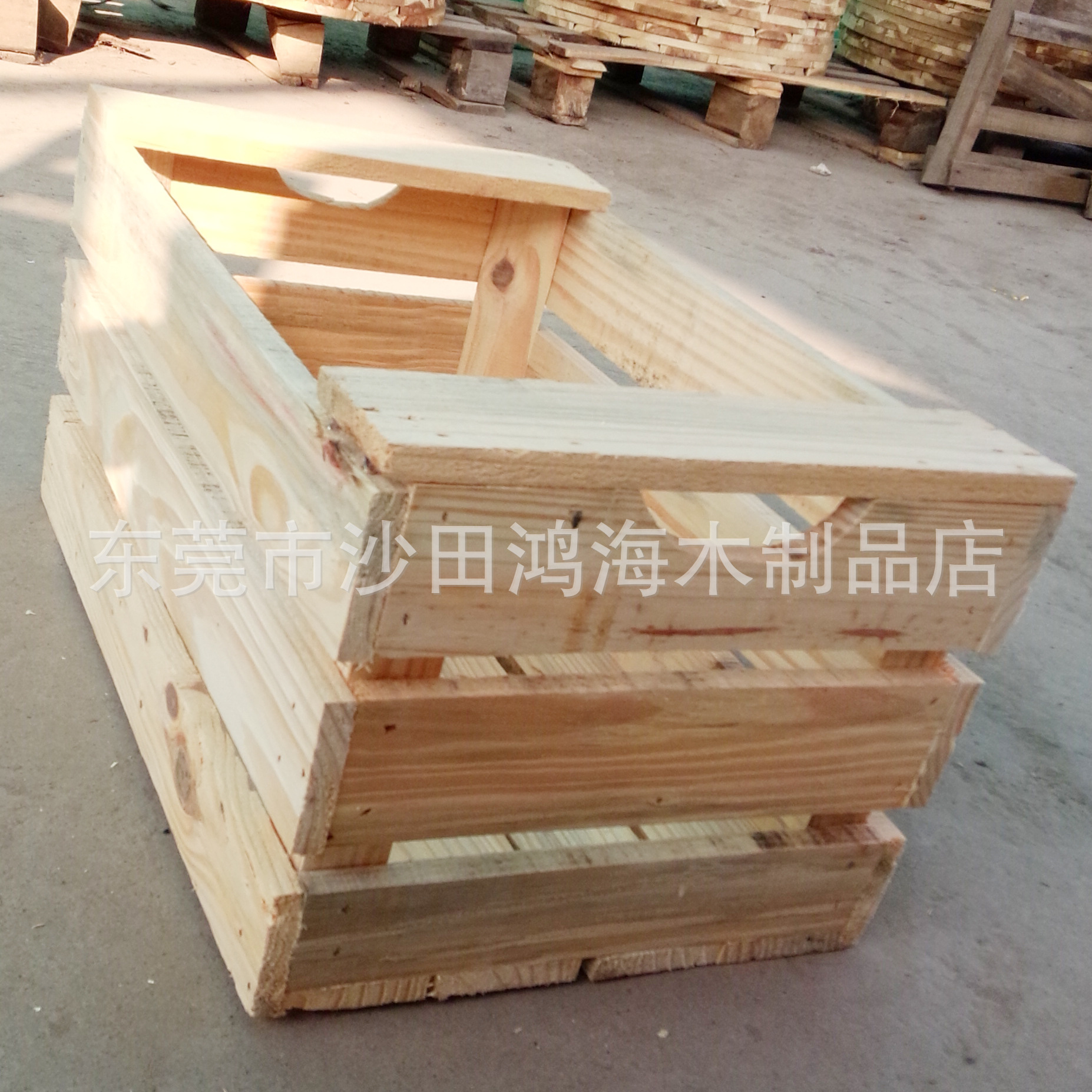 『东莞工厂订做』木制收纳箱 水果木箱 包装木箱储物箱