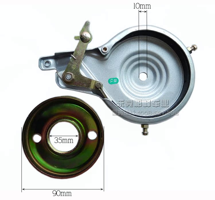 正品唐泽自行车抱刹后闸 90mm孔径1cm 自行车刹车配件 公制螺纹