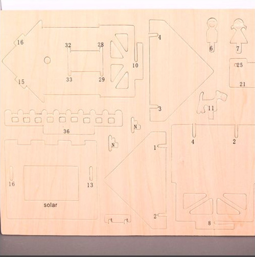 太陽能拼裝木房子