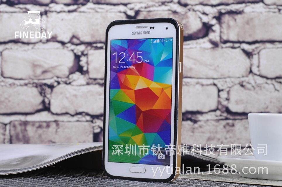 三星s5金属钢化玻璃手机壳 (17)