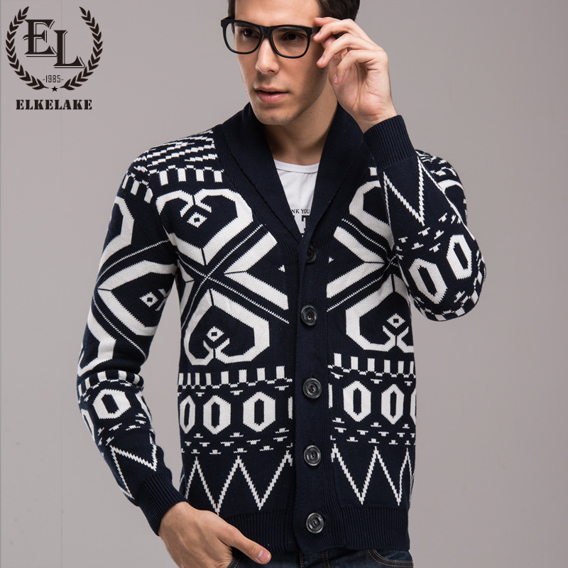 elkelake韩版男装2013秋装新款<em>男士毛衣</em>外套潮