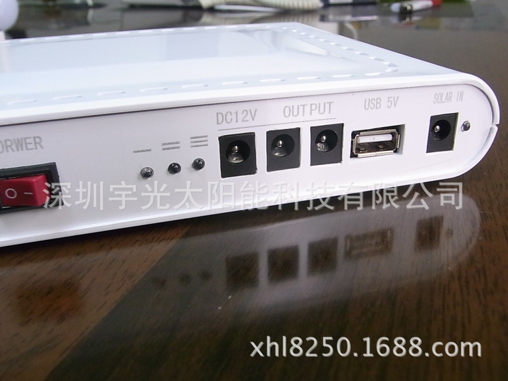 太阳能家用照明电器灯12V5HA 锂电池系统带充