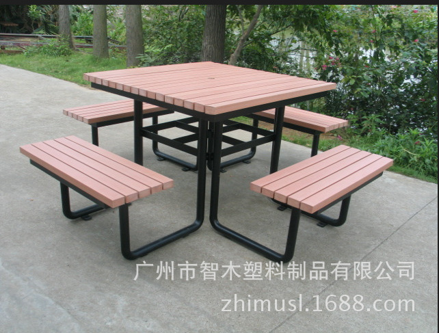 主图-新型仿木市政休闲桌椅