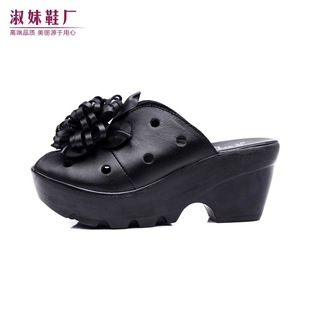 <em>凉鞋</em>-2014<em>淑妹</em>厂家直销正品真皮夏季新款女鞋