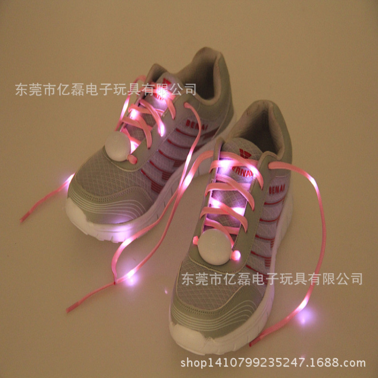 厂家直销第五代发光鞋带,发光尼龙织带鞋带,可定做尺寸