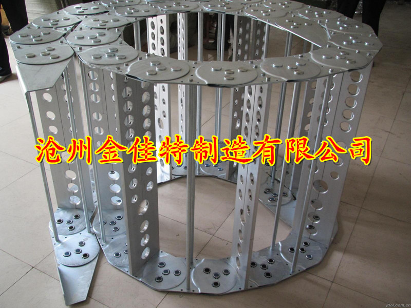 框架式钢制拖链，桥型钢制拖链，钢链护线护油管拖链坦克链
