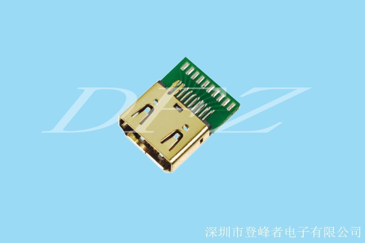 DFZ-HD034 HDMI 19P 焊線式 帶PCB板 無