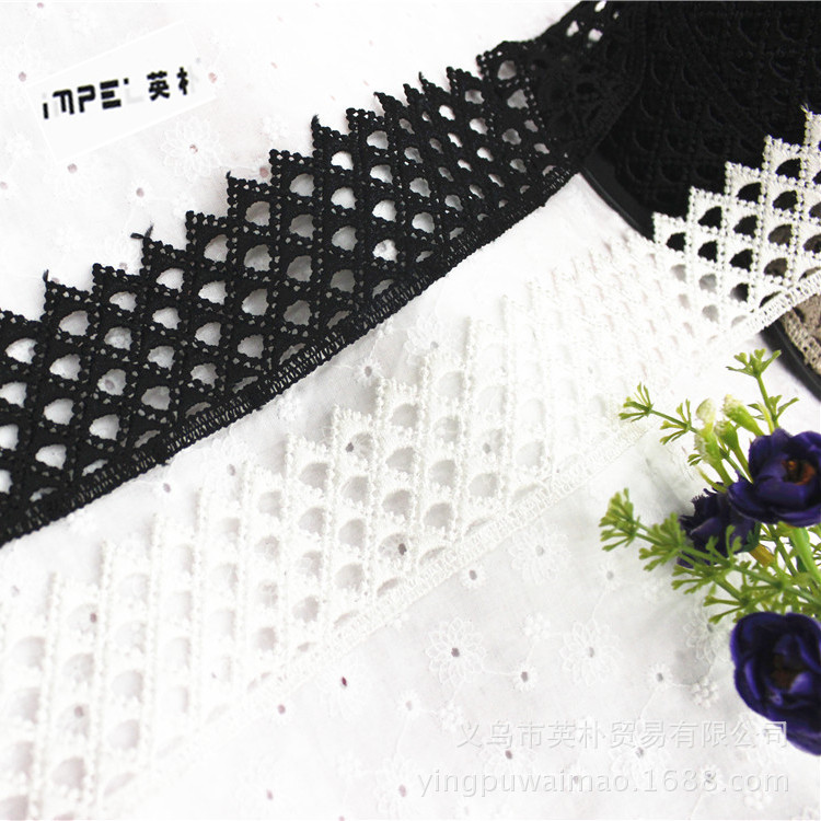 2014新款女装家纺垫业辅料YP-H50102水溶涤纶线刺绣蕾丝花边