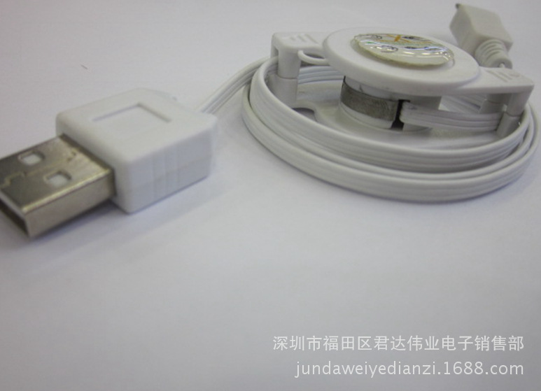 micro5p伸缩数据线 v8伸缩线 麦克5p转usb a公双拉数据线