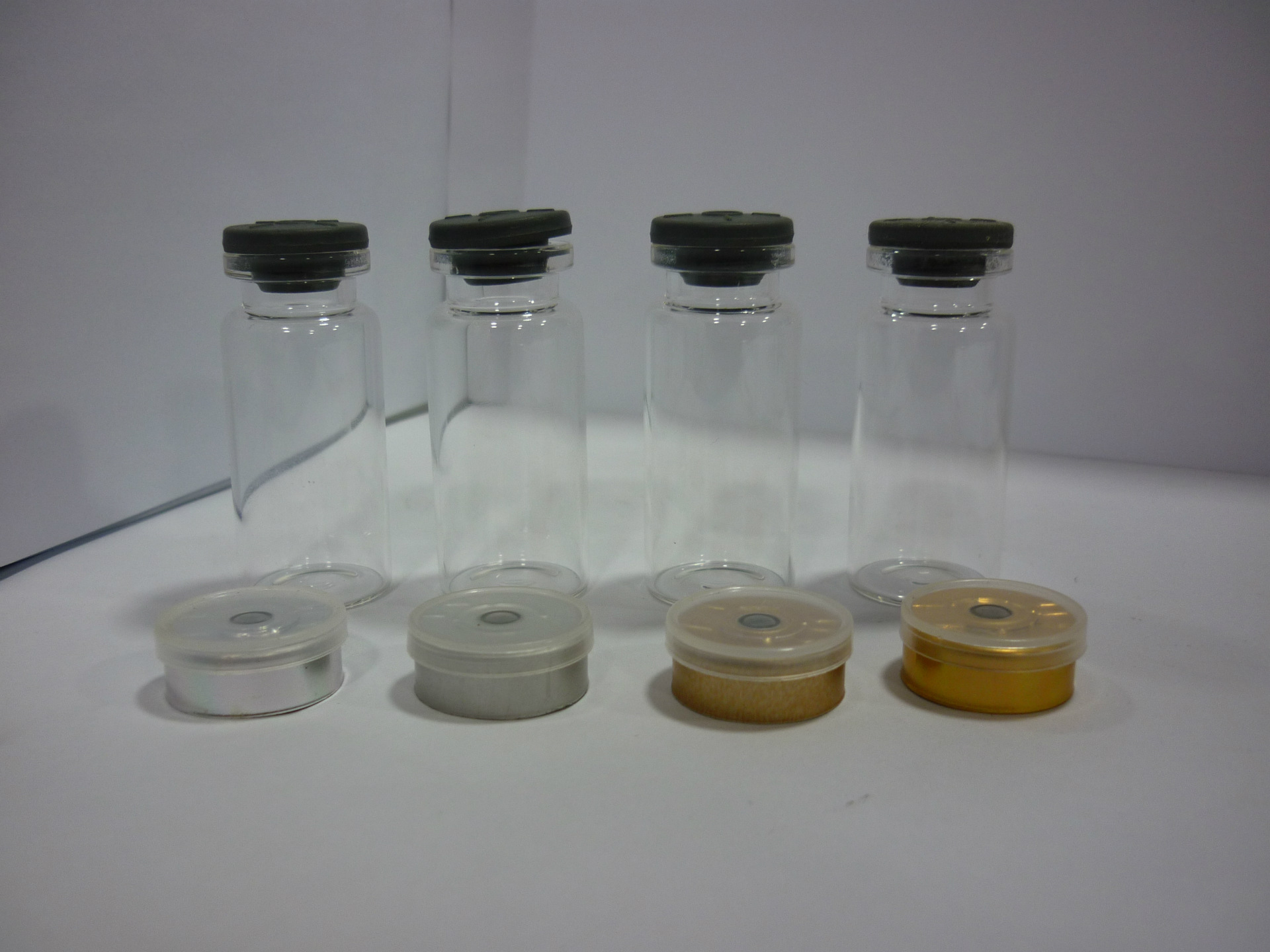 厂家直销 电镀大红色嫩肤美颜系列产品3ml西林瓶 玻璃瓶 管制瓶