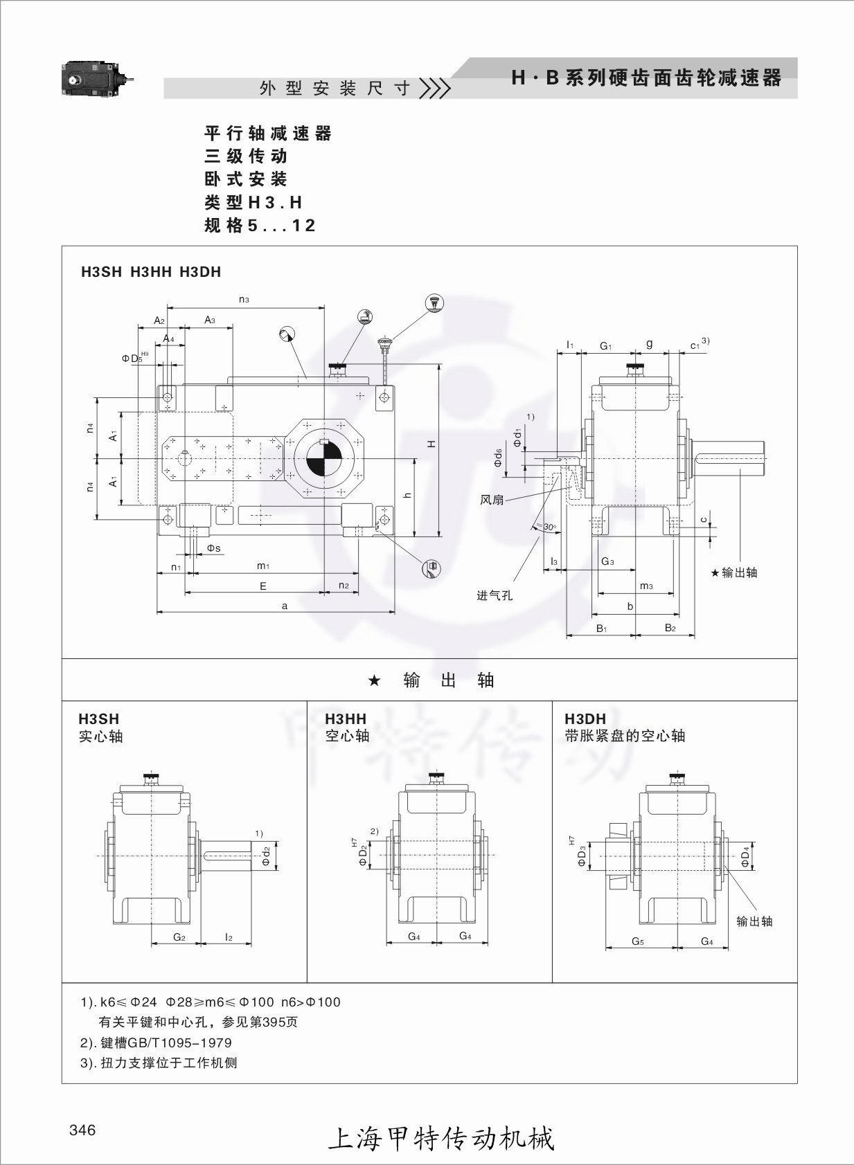 上海厂家生产hb减速机 h3sh3齿轮箱