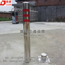 埋地式不锈钢路桩 活动柱 固定式路桩 交通道路警示柱 道口标注