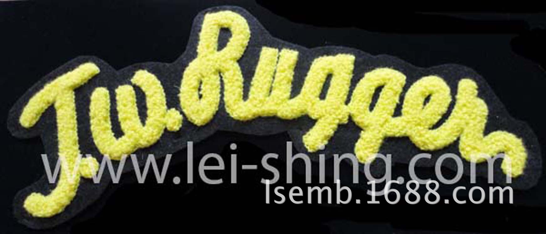 绣花加工-字母毛巾绣 服装配饰 布标绣花加工 