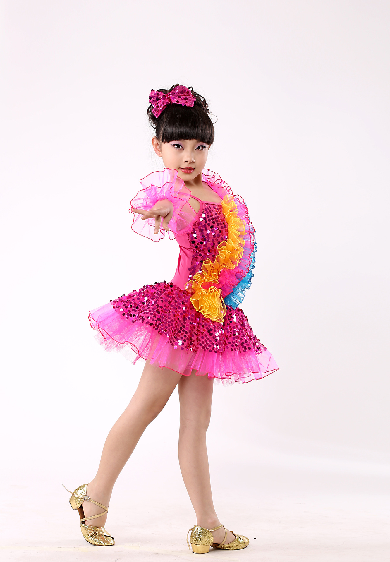 新款上市六一儿童节舞蹈服装现代舞蹈礼服裙