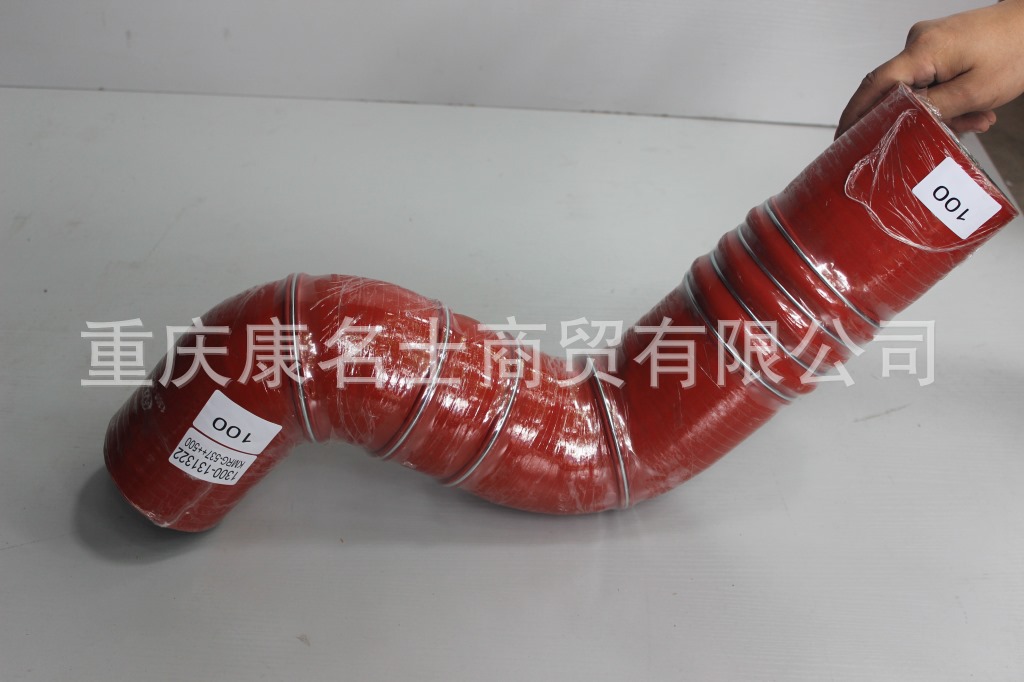 夹纱硅胶管KMRG-537++500-红岩金刚胶管1300-131322-内径100X增强胶管,红色钢丝8凸缘8Z字内径100XL620XL550XH320XH340-7