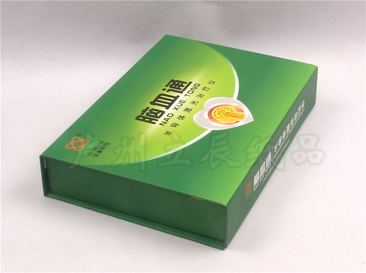 纸盒-固定式脑血通医疗器械销售包装盒 胶印覆