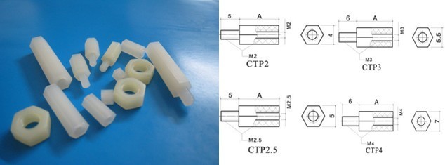 隔離柱六角 間隔柱圓體 PCB板隔離柱間隔柱