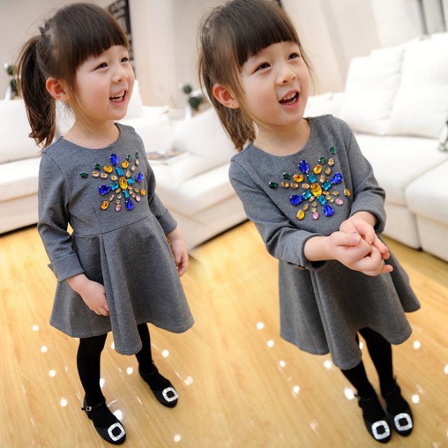 外贸<em>女童装批发</em> 2014春夏新款韩版明星款宝石